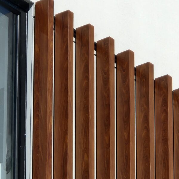 Alira Town Centre - 50x100 Aluminium Batten - Queensland Kwila