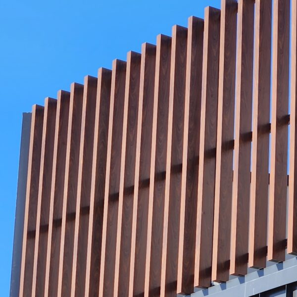 Alira Town Centre - 50x100 Aluminium Batten - Queensland Kwila